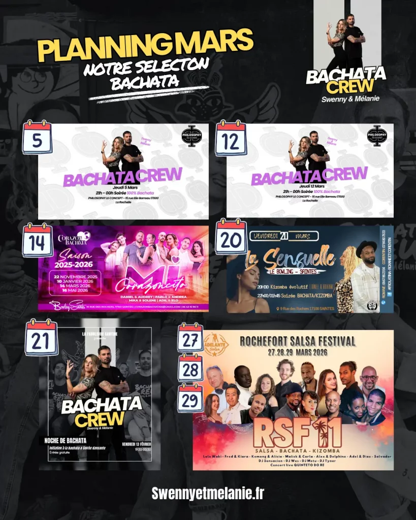 soirée sur la rochelle mois de mars